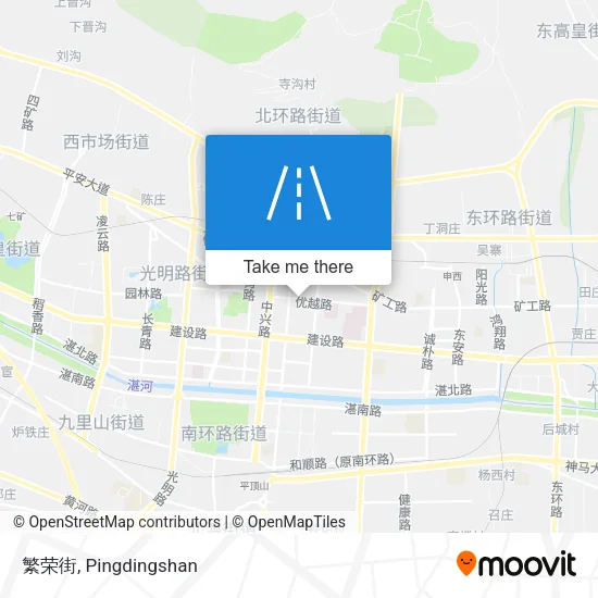 繁荣街 map