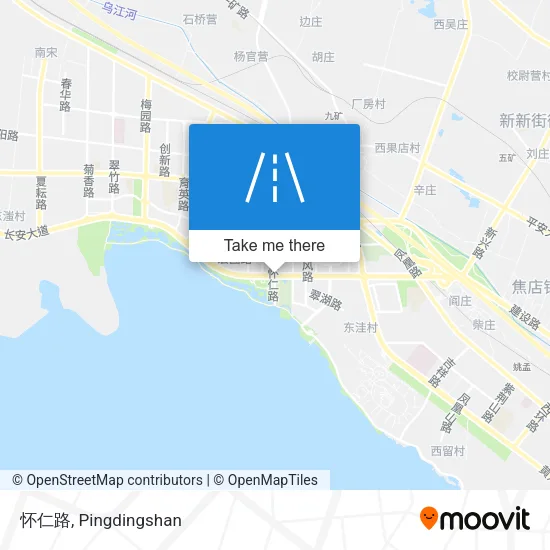 怀仁路 map