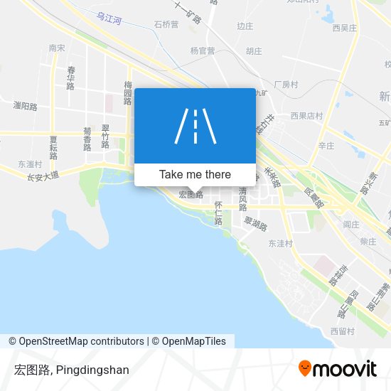 宏图路 map