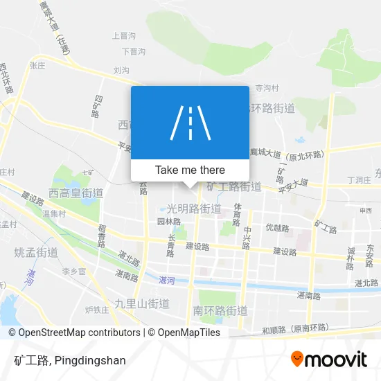 矿工路 map