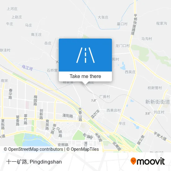 十一矿路 map