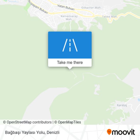 Bağbaşı Yaylası Yolu map