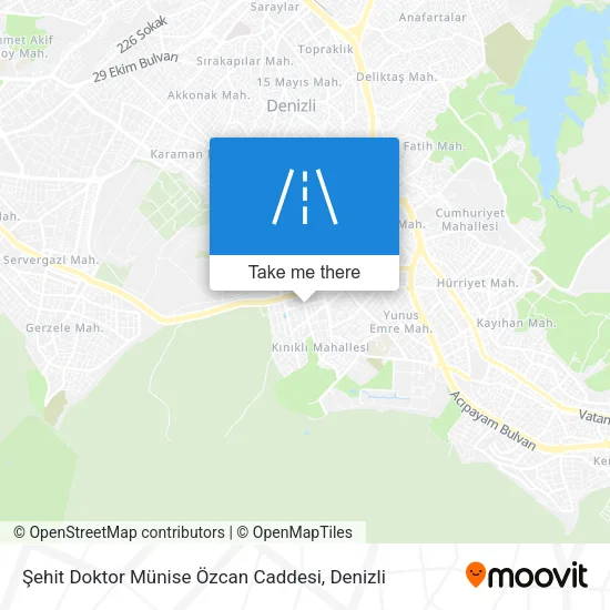 Şehit Doktor Münise Özcan Caddesi map