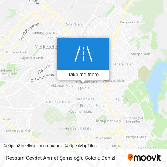 Ressam Cevdet Ahmet Şemsioğlu Sokak map