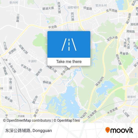 东深公路辅路 map