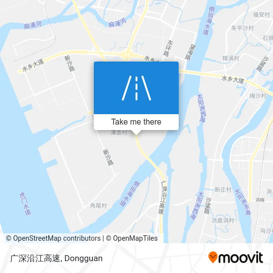 广深沿江高速 map