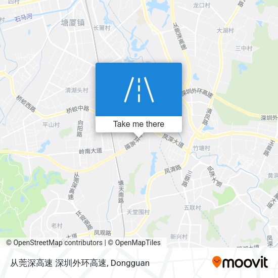 从莞深高速 深圳外环高速 map