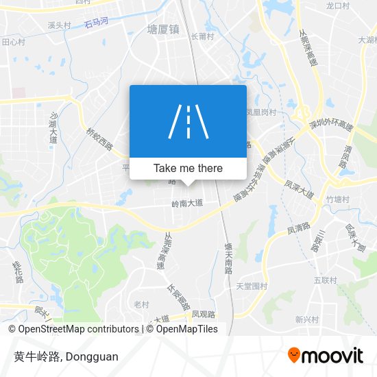 黄牛岭路 map