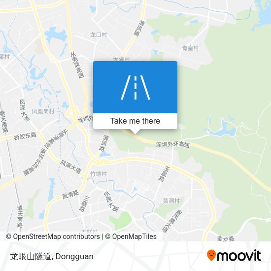 龙眼山隧道 map