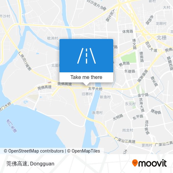 莞佛高速 map