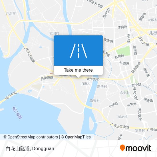 白花山隧道 map