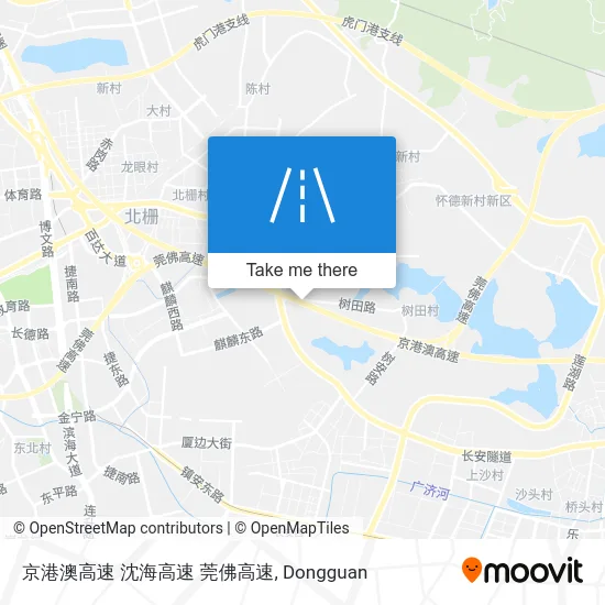 京港澳高速 沈海高速 莞佛高速 map