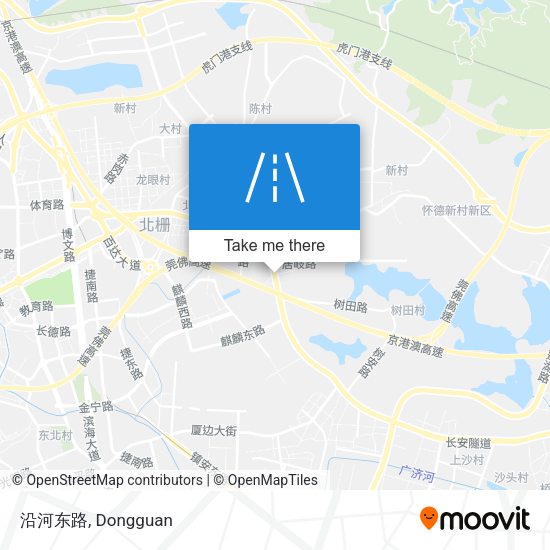 沿河东路 map