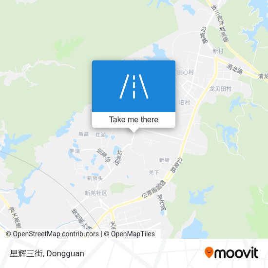星辉三街 map
