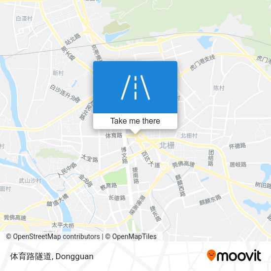 体育路隧道 map