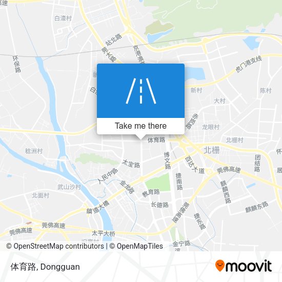 体育路 map