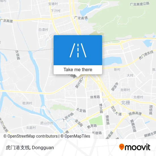 虎门港支线 map