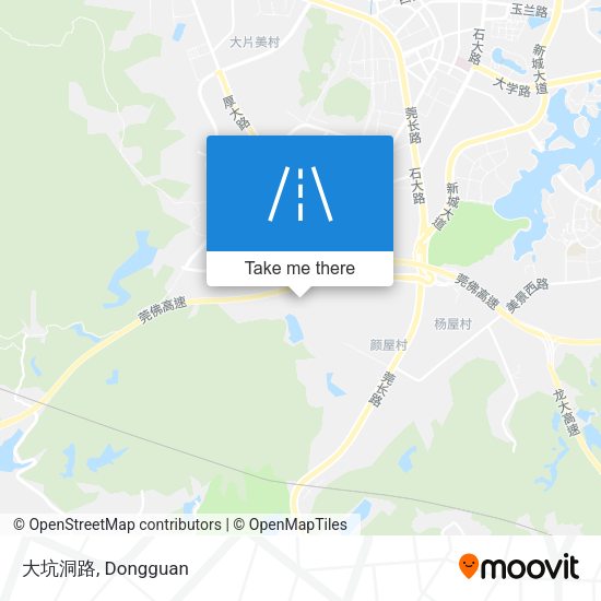 大坑洞路 map