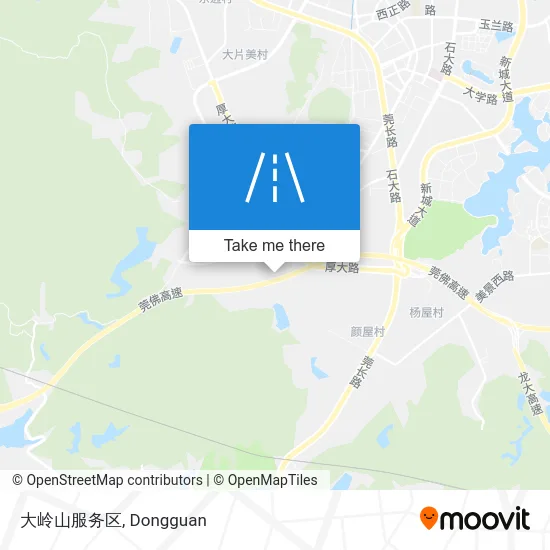 大岭山服务区 map