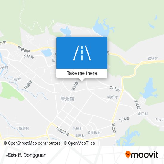 梅岗街 map