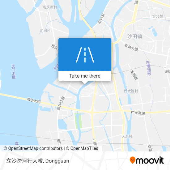 立沙跨河行人桥 map