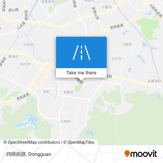 鸡啼岗路 map