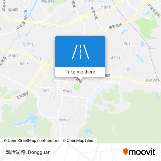 鸡啼岗路 map