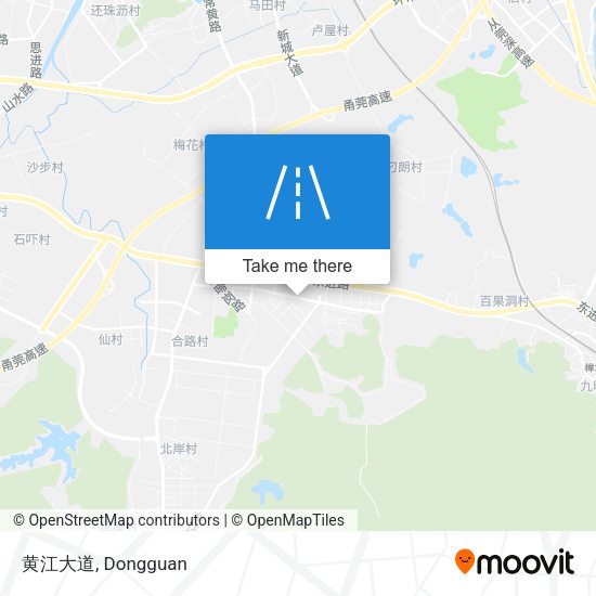 黄江大道 map