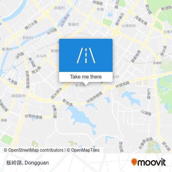板岭路 map