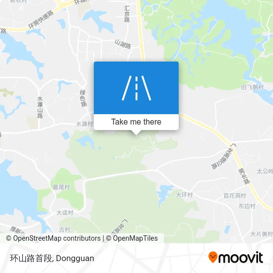 环山路首段 map