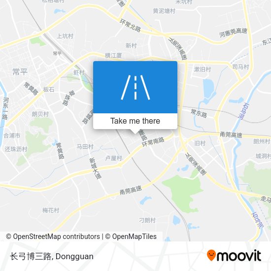 长弓博三路 map