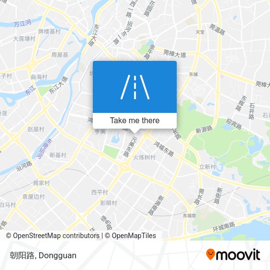 朝阳路 map