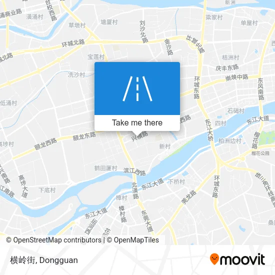 横岭街 map