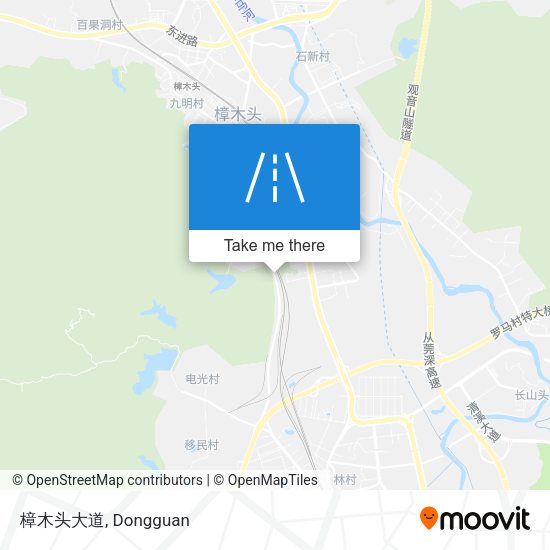 樟木头大道 map