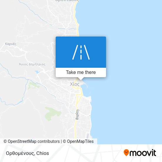 Ορθομένους map