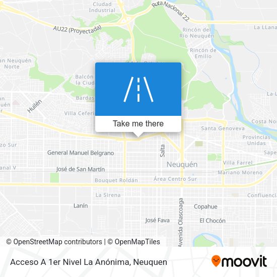 Acceso A 1er Nivel La Anónima map