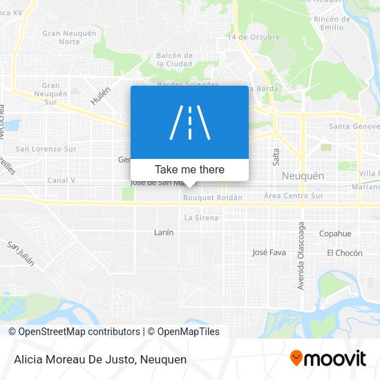 Alicia Moreau De Justo map