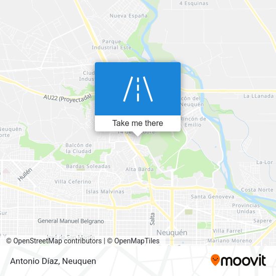Antonio Díaz map