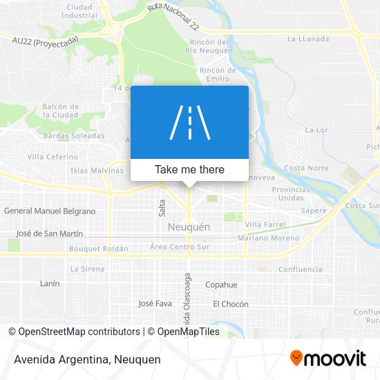 Mapa de Avenida Argentina