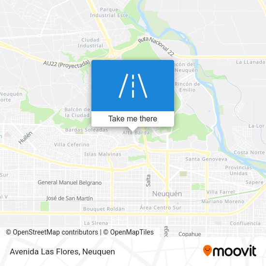 Avenida Las Flores map