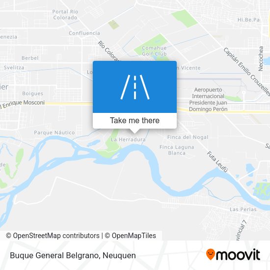Buque General Belgrano map