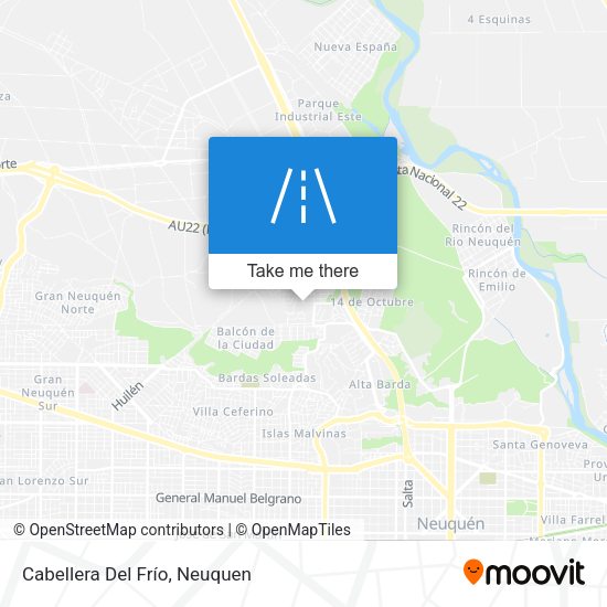 Cabellera Del Frío map