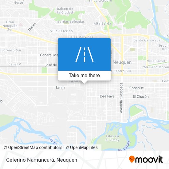 Ceferino Namuncurá map