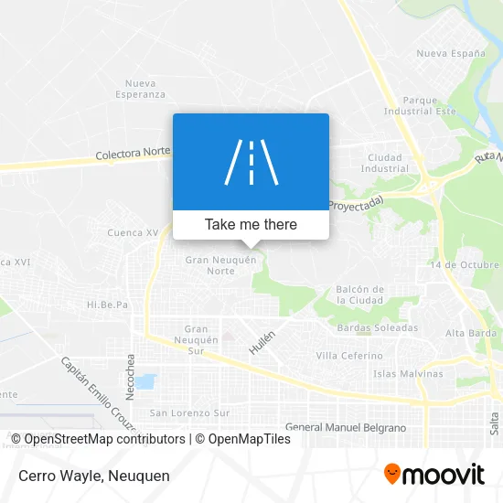 Cerro Wayle map