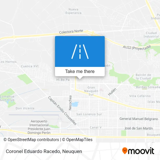 Coronel Eduardo Racedo map