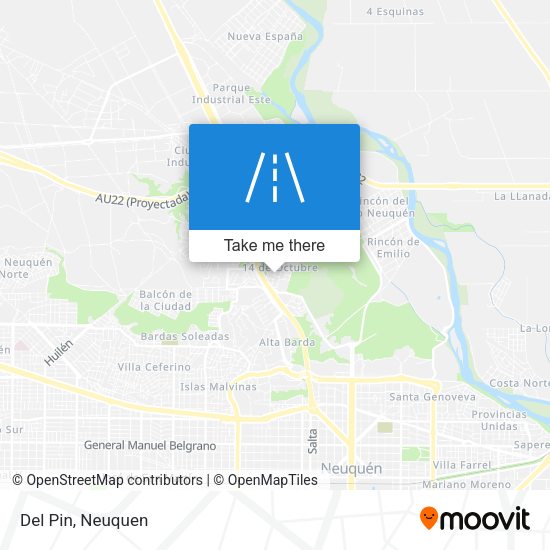 Mapa de Del Pin