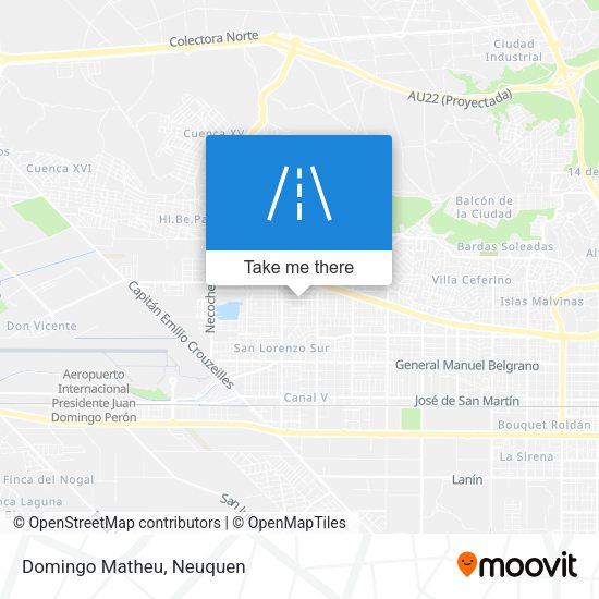 Mapa de Domingo Matheu