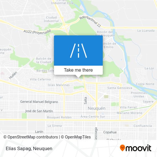 Elías Sapag map