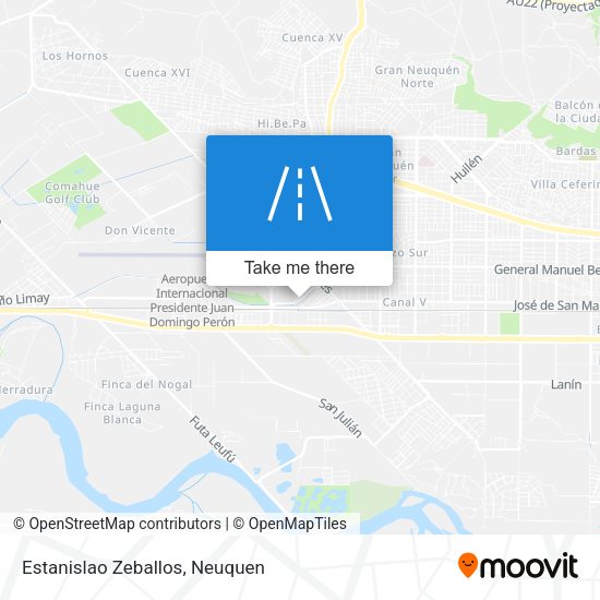 Estanislao Zeballos map