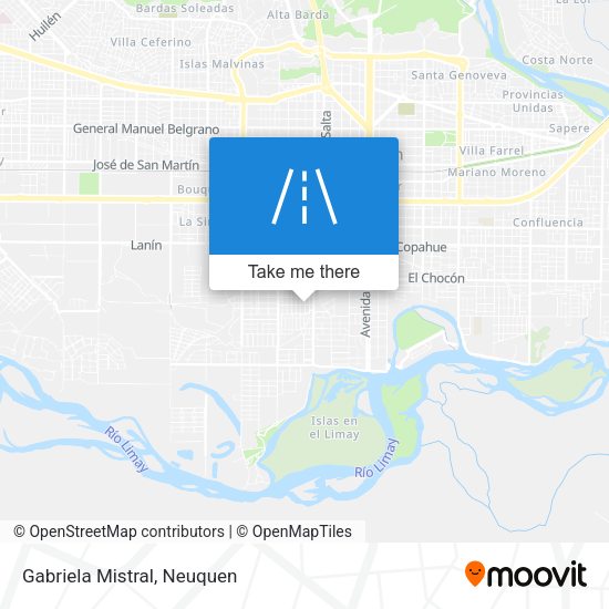 Gabriela Mistral map